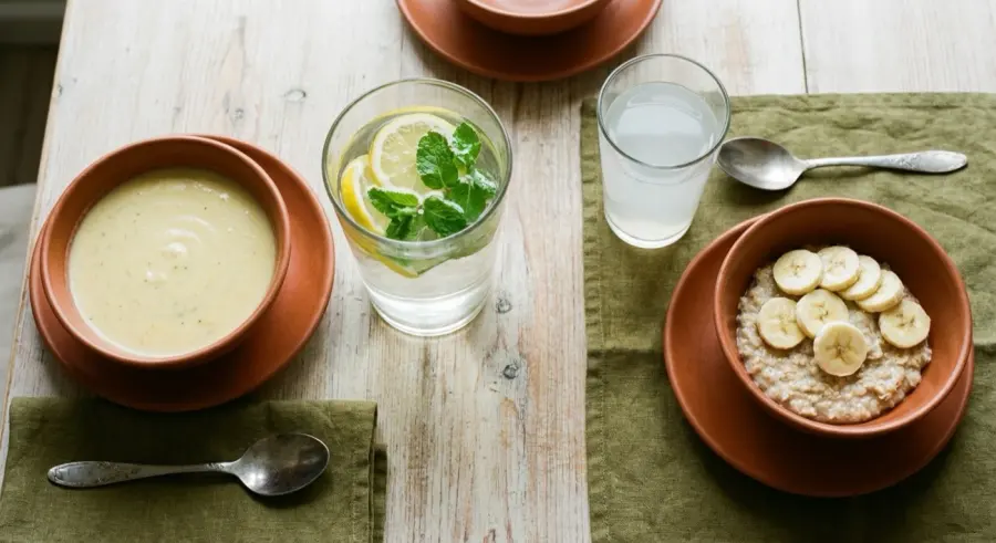 Café da manhã leve e detox da semana 1